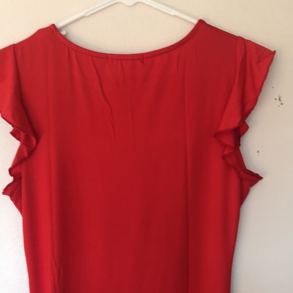 Women’s cute red cocktail dress - Picture 5 of 6